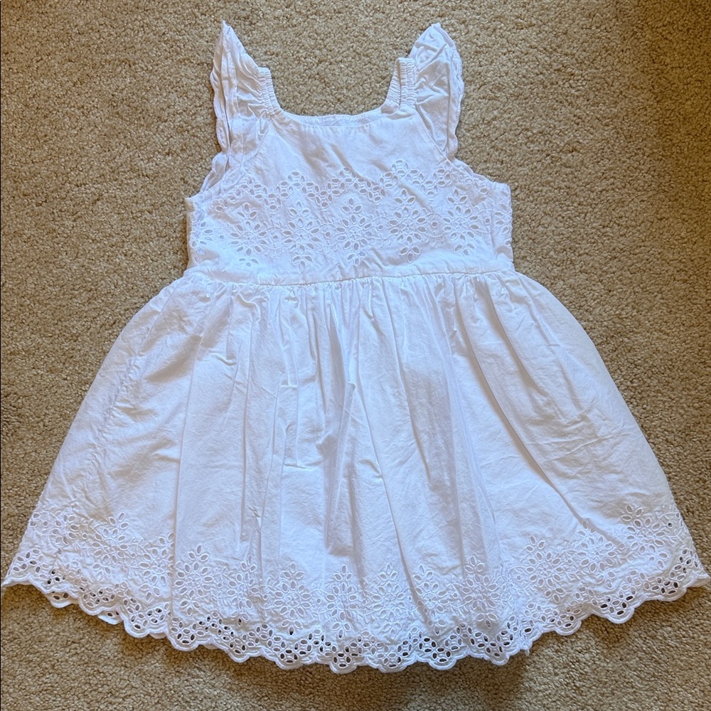 Gap Girls White Eyelet Sundress